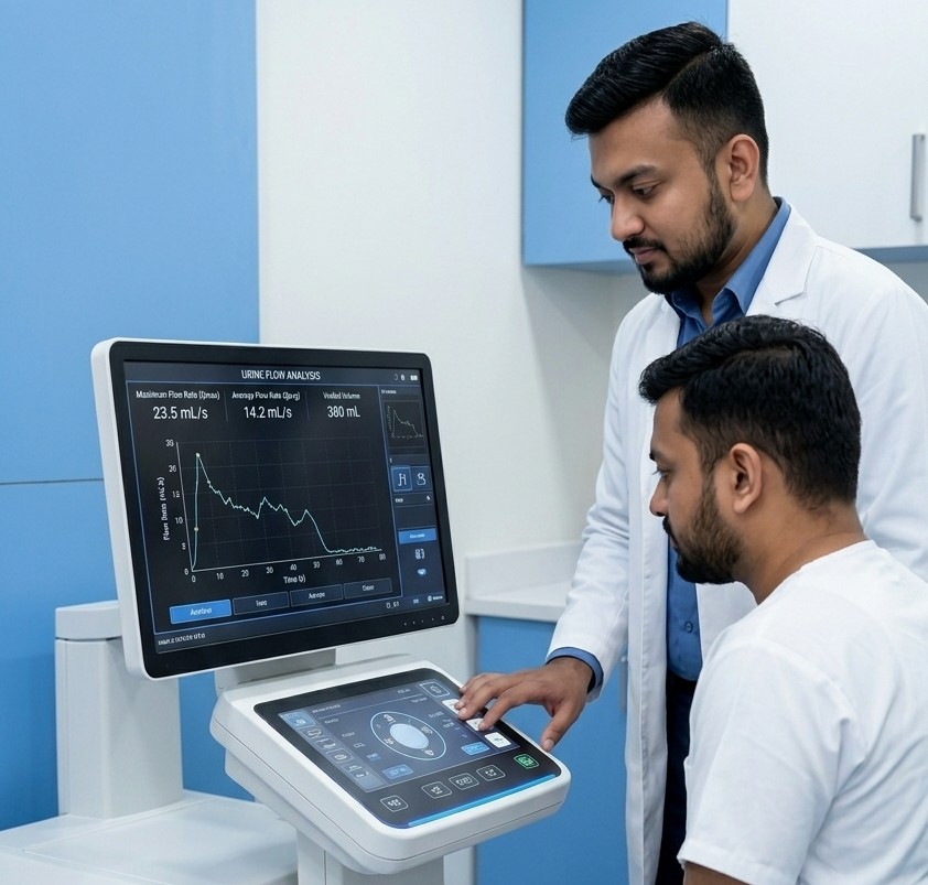 Uroflowmetry Test at ClarityMed Healthcare